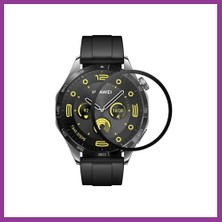 Bezos Huawei Gt4 41MM 18MM Polymer Nano Ekran Koruyucu - Şeffaf Atg