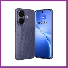 Bezos Vivo V60 Lite Uyumlu Auto Focus Karbon Kapak - Lacivert Atg