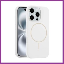 Bezos Joko iPhone 16 Pro Uyumlu Kılıf Jully Magsafe Kapak - Beyaz Atg