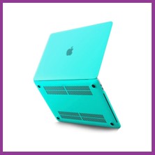 Bezos Macbook Pro 13 2021 Macbook Buzlu Kapak - Yeşil Atg