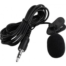 Vuralsin38 Yaka Mikrofonu 3.5mm Stereo Yaka Mikrofonu 3m Kablolu Mikrofon