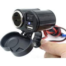 Hype Store Motosiklet Çakmaklık/usb Şarj Soketi 12V Su Geçirmez