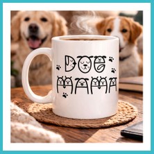 Defne Store Köpek Severlere Özel Sevimli Köpek Tasarımlı Porselen Kupa Model 183 – Dog Temalı Kahve Kupası – Hediyelik Kupa Dfnbez