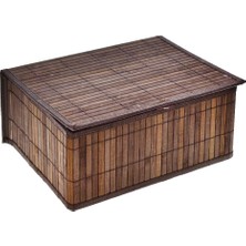 Gold Home Goldhome Kapaklı Rattan Kutu Orta GLD008189 1 Adet