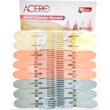 Acero Renkli Çamaşır Mandal 16 Lı 38303 1 Adet