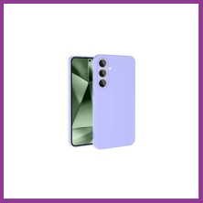 Bezos Samsung Galaxy S24 Fe Uyumlu Kılıf Nano Içi Kadife Silikon - Lila Atg