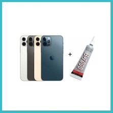 Defne Store iPhone 12 Pro Max Uyumlu Arka Batarya Pil Kapağı Altın (B Dfnbez