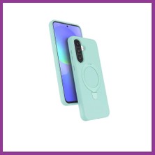 Bezos Samsung Galaxy A56 Uyumlu Regal Magsafe Standlı Kapak - Su Yeşili Atg