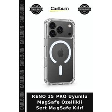 Carlburn Reno 15 Pro Uyumlu Magsafe Özellikli Sert Magsafe Kılıf Ekipman Cihaz Koruma