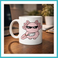 Defne Store Cool Axolotl Tasarımlı Porselen Kupa Model 83 – Eğlenceli, Sevimli ve Enerji Dolu Kahve Kupası Dfnbez