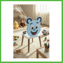 Bezos Happy Face Çocuk Sandalyesi Mavi Arz