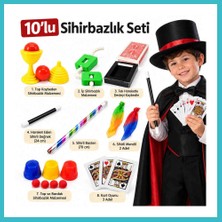 Defne Store 10 Parçalı Çocuk Sihirbazlık Seti – Sihirli Değnek, Baston ve Sihir Oyunları Dfnbez