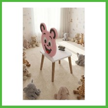 Bezos Happy Face Çocuk Sandalyesi Pembe Arz