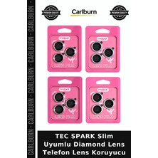 Carlburn Tec Spark Slim Uyumlu Diamond Lens Telefon Lens Koruyucu Kamera Süsü Ek Koruma Stil Parça
