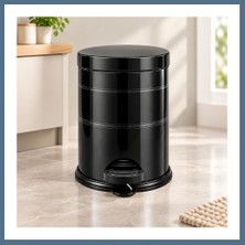 Bezos Mikro 5 L Siyah Pedallı Çöp Kovası Bbz