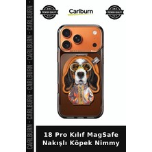 Carlburn 18 Pro Kılıf Magsafe Nakışlı Köpek Nimmy Koruyucu Kapak Mobil Koruma Telefon Aksesuarı