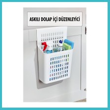 Defne Store Askılı Dolap Içi Düzenleyici & Sepet Raf Organizeri & Çok Amaçlı Düzenleyici & Deterjanlık Şampuanlık Dfnbez
