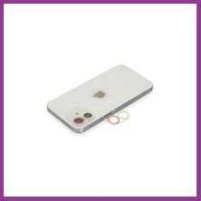 Bezos iPhone 12 Mini Uyumlu Renkli Kamera Lens Koruma Cam - Yeşil-Pembe Atg