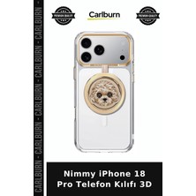 Carlburn Nimmy iPhone 18 Pro Telefon Kılıfı 3D Hayvan Figürlü Köpekli Aksesuar Köpek Seven
