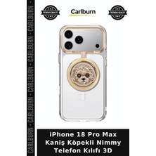 Carlburn iPhone 18 Pro Max Kaniş Köpekli Nimmy Telefon Kılıfı 3D Tasarım Kılıf Tarz Aksesuar Dekoratif Kap