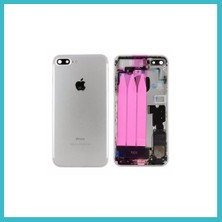 Defne Store iPhone 7 Plus Uyumlu Full Dolu Kasa (Gümüş) Dfnbez