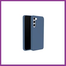 Bezos Samsung Galaxy S24 Uyumlu Kılıf First Silikon - Mavi Atg