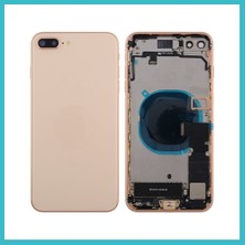 Defne Store iPhone 8 Plus Uyumlu Full Dolu Kasa (Rose Gold) Dfnbez