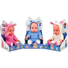 Galtoys Global GL100156 Sevimli Sesli Bebek Roza Tavşan Figürlü Pembe