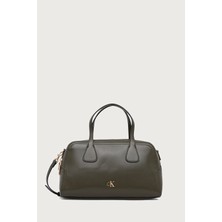 Calvin Klein Calvın Kleın Kadın Marka Logolu Günlük Kullanıma Uygun Yeşil Omuz Çantası LV04F3610G Lı1
