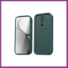 Bezos Redmi Note 8 Pro Uyumlu Kılıf Viera Silikon - Koyu Yeşil Atg