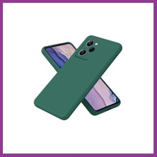 Bezos Poco X5 Pro 5g Uyumlu Nano Içi Kadife Silikon - Koyu Yeşil Atg