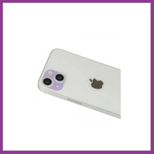 Bezos iPhone 13 Uyumlu Rainbow Kamera Lens Koruma Cam - Mor Atg