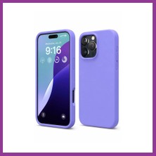 Bezos iPhone 16 Pro Max Uyumlu Kılıf Nano Içi Kadife Silikon - Lila Atg