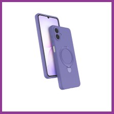 Bezos Samsung Galaxy A07 4g Uyumlu Regal Magsafe Standlı Kapak - Lila Atg