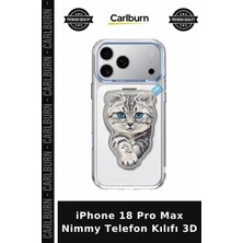 Carlburn iPhone 18 Pro Max Nimmy Telefon Kılıfı 3D Yatay Kullanım Stantlı Koruma Özgün Stil