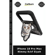 Carlburn iPhone 18 Pro Max Nimmy Kılıf Siyah Akıllı Telefon Koruyucu Figürlü Kap