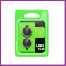 Bezos iPhone 17 Uyumlu Raze Metal Kamera Lens - Gri Atg