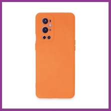 Bezos One Plus 9 Pro Kılıf Nano Içi Kadife Silikon - Turuncu Atg