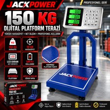 Jack Power Yüksek Hassasiyet 150 kg Dijital Platform Terazi | 10 gr Hassasiyet | Şarjlı LCD Elektronik Baskül