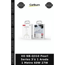 Carlburn Xo NB-Q310 Pearl Series 3'ü 1 Arada 1 Metre 60W 27W Telefon Kablosu Serisi Aksesuar Bağlantı Gereci