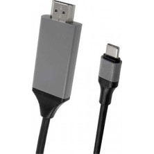 Lexroo Zore Type-C HDMI Kablo Kırmızı Kutulu - Siyah