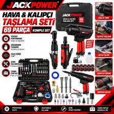 Jack Power Premium Havalı Garaj Ekipmanları Seti Aeropro AP7871 Atölye Tamir Bakım Çok Fonksiyonlu Full Set