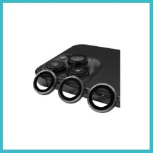 Defne Store iPhone 13 Pro Max Uyumlu Raze Metal Kamera Lens - Gri Dfnbez
