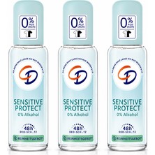 CD Sensitive Protect Alkolsüz Pompalı Sprey Deodorant 3X75 ml - 48 Saat Koruma