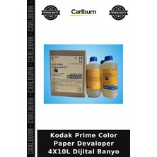 Carlburn Premium Kodak Prime Color Paper Devaloper 4X10L Dijital Banyo Karanlık Oda Stüdyo Kürü