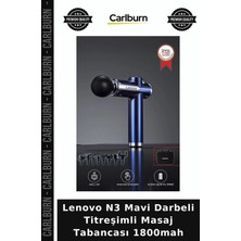 Carlburn Lenovo N3 Mavi Darbeli Titreşimli Masaj Tabancası 1800MAH Antrenman Sonu Aktif Yaşam Sporcu Aleti