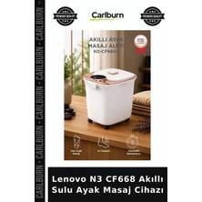 Carlburn Delux Serisi Lenovo N3 CF668 Akıllı Sulu Ayak Masaj Cihazı Beyaz Renk Günlük Kullanım Ev Bakımı