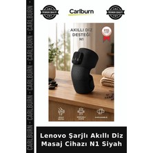 Carlburn Premium Lenovo Şarjlı Akıllı Diz Masaj Cihazı N1 Siyah Topluluk Takım Parça
