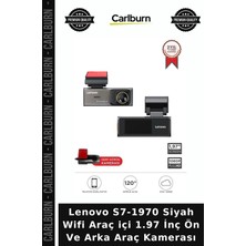 Carlburn Lenovo S7-1970 Siyah Wifi Araç Içi 1.97 Inç Ön ve Arka Araç Kamerası Otomatik Kayıt Akıllı Kamera