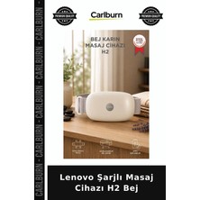 Carlburn Delux Serisi Lenovo Şarjlı Masaj Cihazı H2 Bej Konfor Salon Çalışma